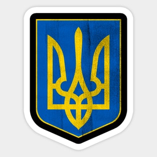 Ukraine Vintage Coat of Arms Sticker